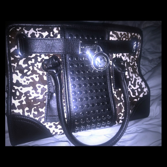 michael kors cow print purse